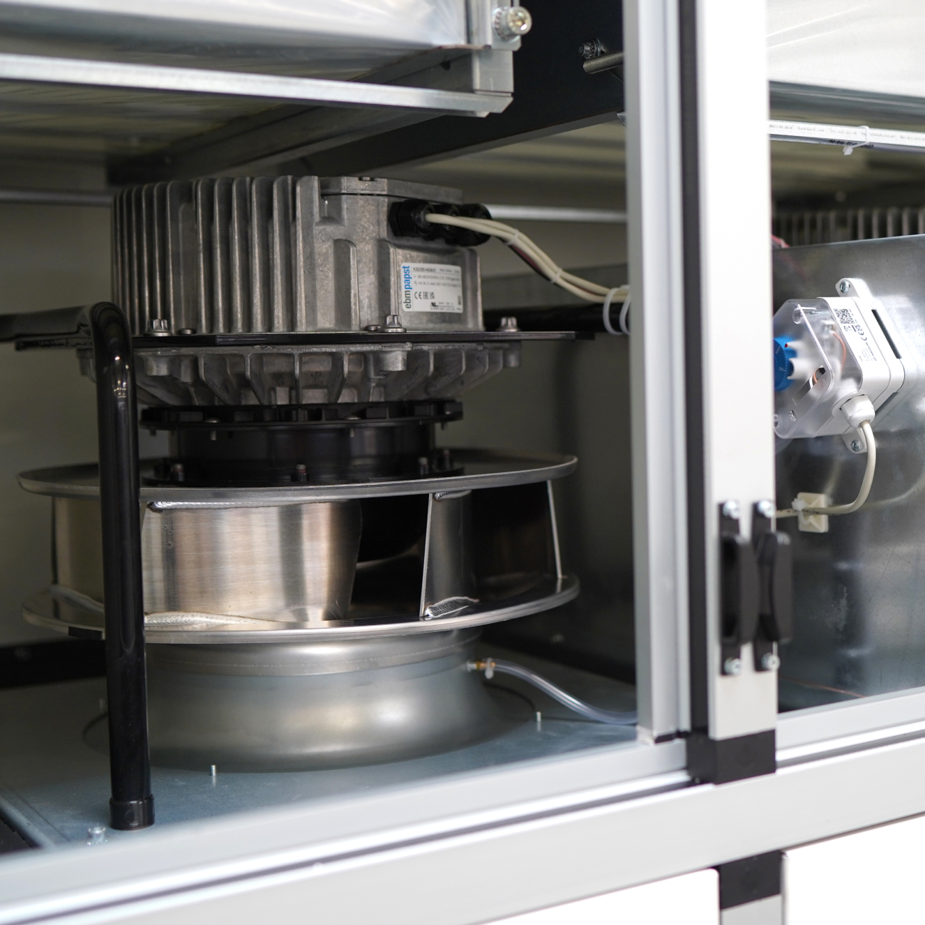 Motorisation armoire de traitement d'air vue moteur